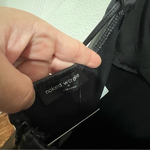 NWT Naked wardrobe adjustable faux leather bodycon dress - Picture 3 of 3